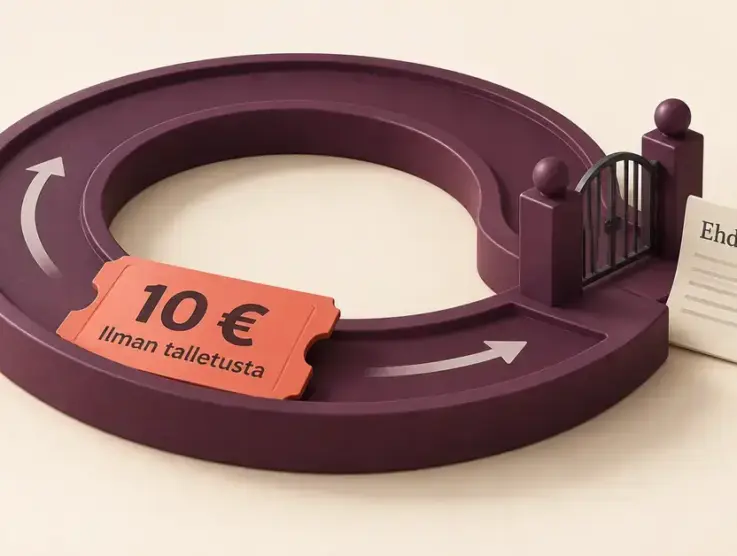 10e ilmaista pelirahaa ilman talletusta – näin bonus toimii