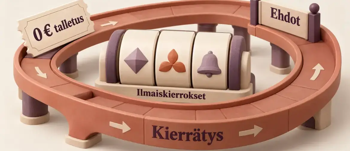 Ilmaiskierrokset ilman talletusta: näin talletusvapaat kierrokset toimivat