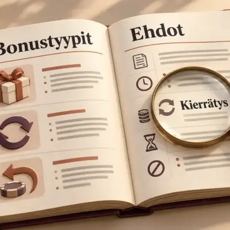 Kasinobonukset: kattava opas bonustyyppeihin ja niiden ehtoihin
