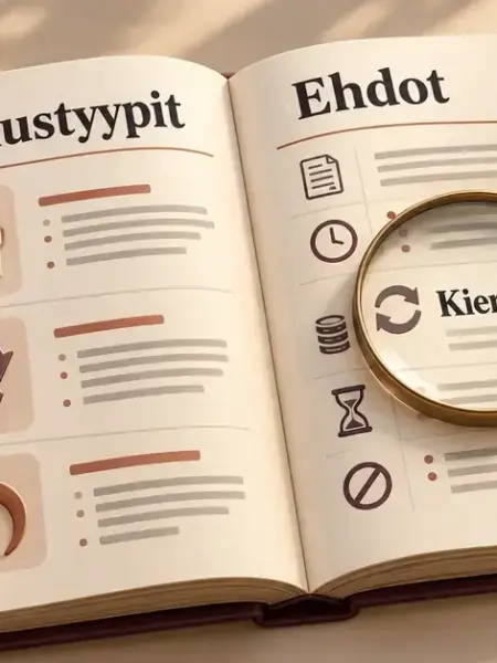 Kasinobonukset: kattava opas bonustyyppeihin ja niiden ehtoihin