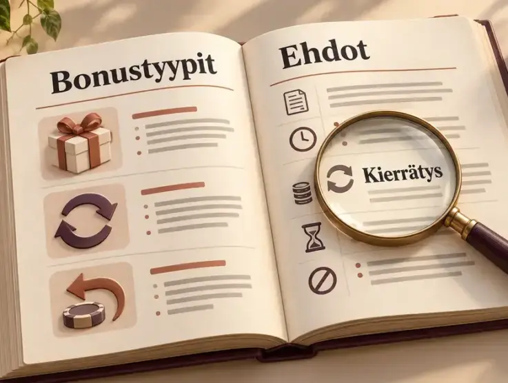 Kasinobonukset: kattava opas bonustyyppeihin ja niiden ehtoihin